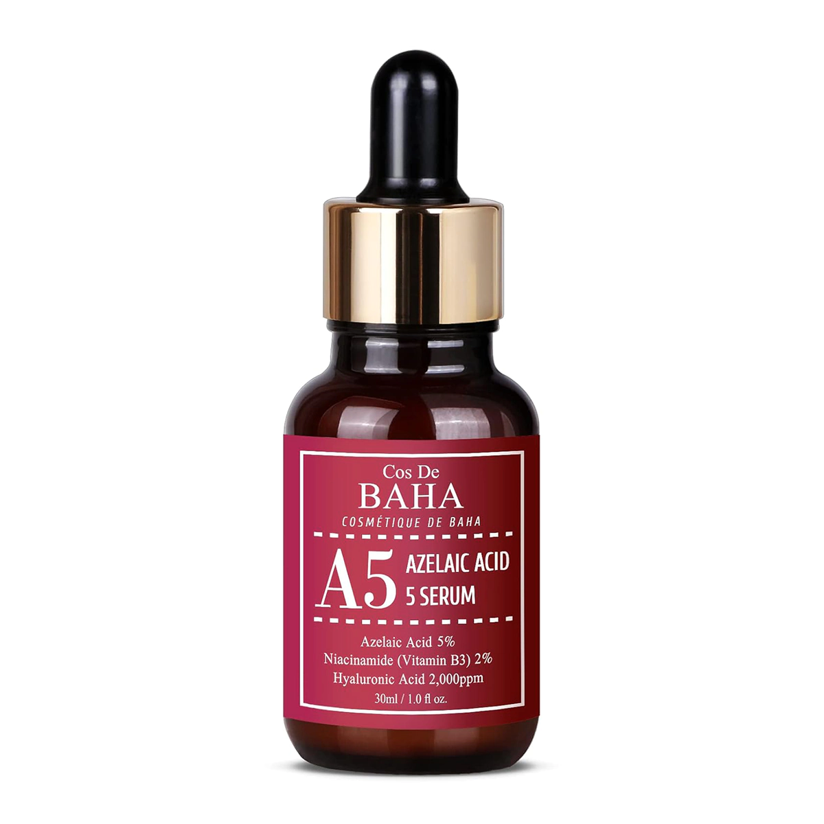 Противовоспалительная сыворотка для лица COS DE BAHA A5 AZELAIC ACID 5 SERUM Противовоспалительная сыворотка для лица COS DE BAHA A5 AZELAIC ACID 5 SERUM