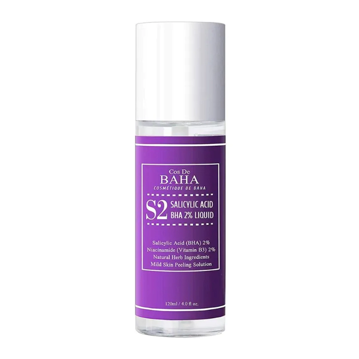 Тонік для лікування прищів та звуження пір COS DE BAHA S2 SALICYLIC ACID BHA 2% LIQUID Тонік для лікування прищів та звуження пір COS DE BAHA S2 SALICYLIC ACID BHA 2% LIQUID