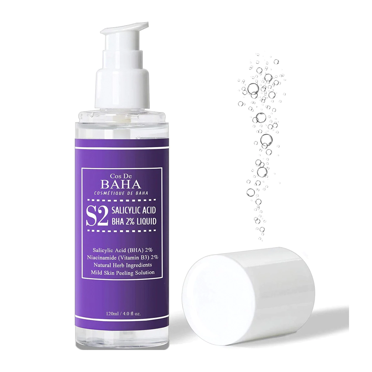 Тонік для лікування прищів та звуження пір COS DE BAHA S2 SALICYLIC ACID BHA 2% LIQUID Тонік для лікування прищів та звуження пір COS DE BAHA S2 SALICYLIC ACID BHA 2% LIQUID