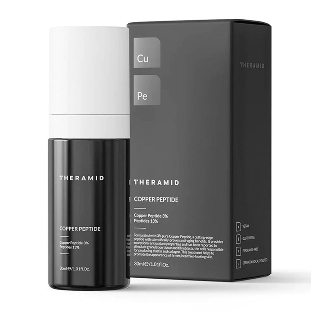Антивозрастная сыворотка для лица с 3% пептидом меди THERAMID COPPER PEPTIDE Антивозрастная сыворотка для лица с 3% пептидом меди THERAMID COPPER PEPTIDE