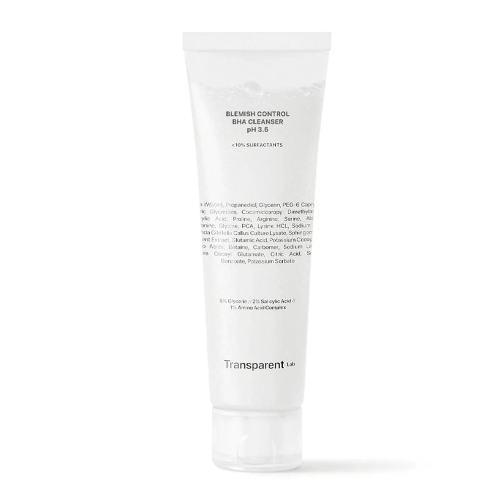 Очищающий гель для лица от прыщей для зрелой кожи TRANSPARENT LAB BLEMISH CONTROL BHA CLEANSER PH 3.5 Очищающий гель для лица от прыщей для зрелой кожи TRANSPARENT LAB BLEMISH CONTROL BHA CLEANSER PH 3.5