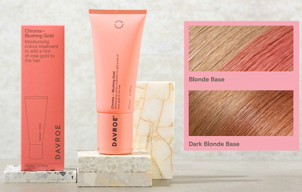 Золотой тонирующий бальзам для волос DAVROE CHROMA BLUSHING GOLD Золотой тонирующий бальзам для волос DAVROE CHROMA BLUSHING GOLD