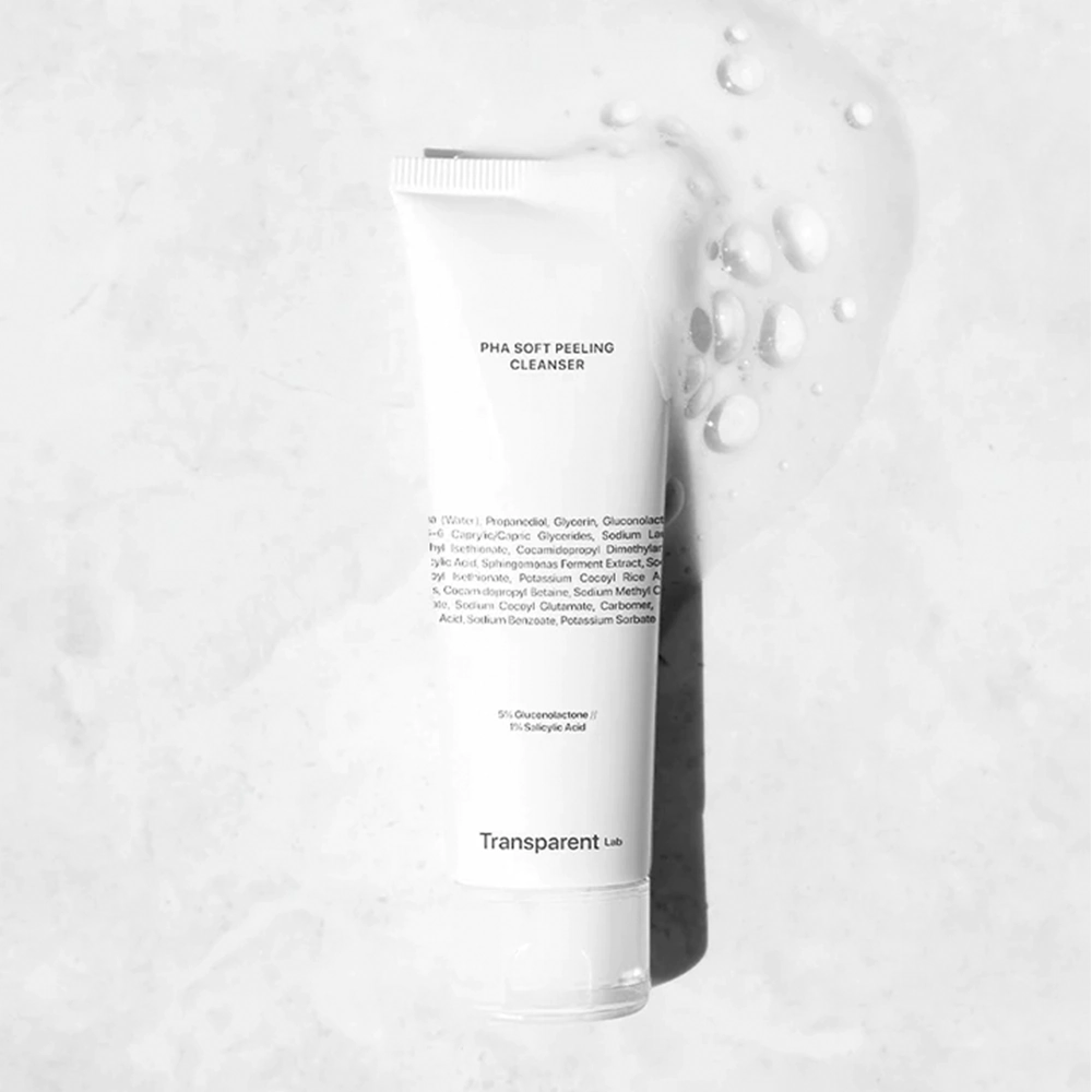 Пілінг для обличчя з ніжним ефектом BHA та PHA кислот TRANSPARENT LAB PHA SOFT PEELING CLEANSER Пілінг для обличчя з ніжним ефектом BHA та PHA кислот TRANSPARENT LAB PHA SOFT PEELING CLEANSER