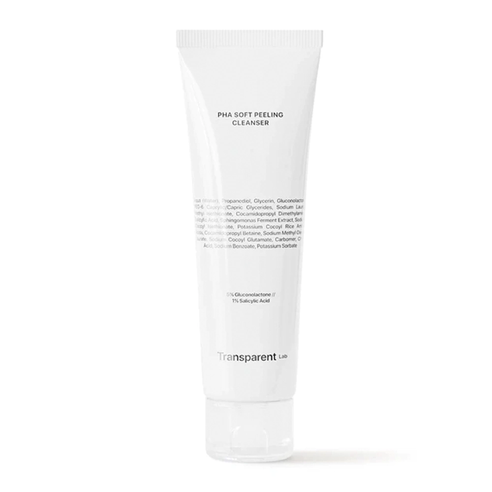Пілінг для обличчя з ніжним ефектом BHA та PHA кислот TRANSPARENT LAB PHA SOFT PEELING CLEANSER Пілінг для обличчя з ніжним ефектом BHA та PHA кислот TRANSPARENT LAB PHA SOFT PEELING CLEANSER