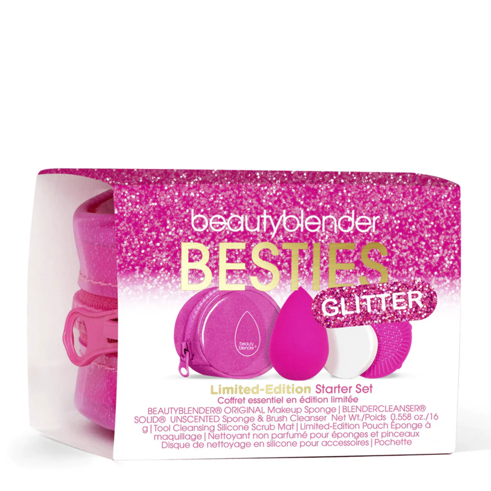 Лімітований набір для макіяжу 4в1 BEAUTYBLENDER BESTIES GLITTER BLEND & CLEANSE 4-PIECE STARTER SET Лімітований набір для макіяжу 4в1 BEAUTYBLENDER BESTIES GLITTER BLEND & CLEANSE 4-PIECE STARTER SET