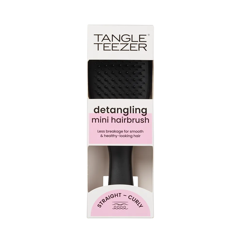 Щётка для расчёсывания мокрых волос TANGLE TEEZER THE ULTIMATE DETANGLER MINI LIQUORICE BLACK Щётка для расчёсывания мокрых волос TANGLE TEEZER THE ULTIMATE DETANGLER MINI LIQUORICE BLACK