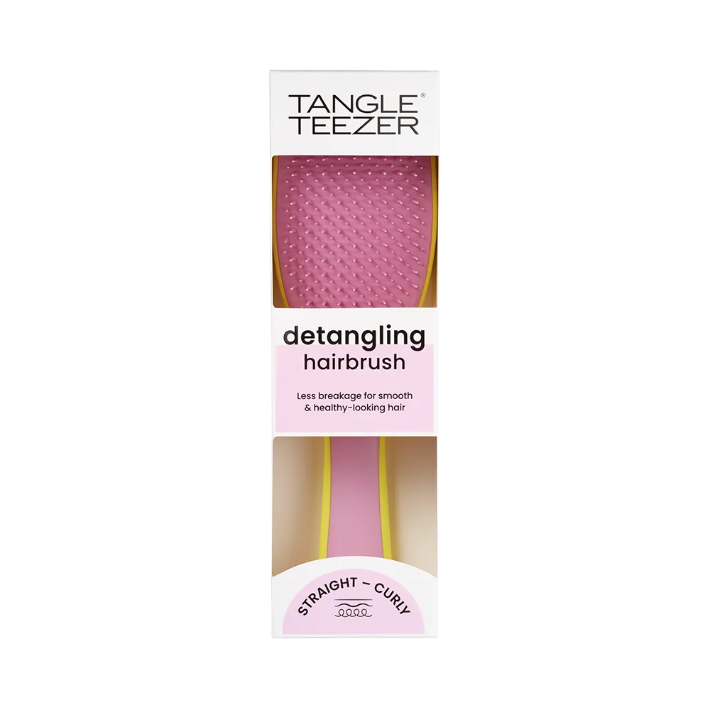 Щётка для расчёсывания влажных волос TANGLE TEEZER THE ULTIMATE DETANGLER HYPER YELLOW & ROSEBUD Щётка для расчёсывания влажных волос TANGLE TEEZER THE ULTIMATE DETANGLER HYPER YELLOW & ROSEBUD