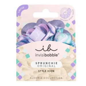 Набор резинок-браслетов для волос в ткани INVISIBOBBLE SPRUNCHIE SLIM ALEGRIA CHANT GET ENOUGH 2 шт