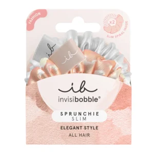 Набор резинок-браслетов для волос в ткани INVISIBOBBLE SPRUNCHIE SLIM BELLA FASHION 2 шт