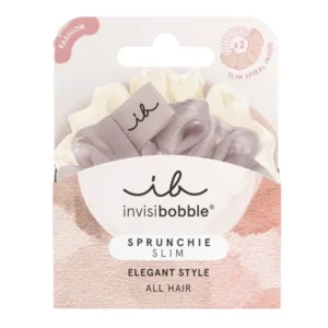 Набор резинок-браслетов для волос в ткани INVISIBOBBLE SPRUNCHIE SLIM HAIRIFFIC 2 шт