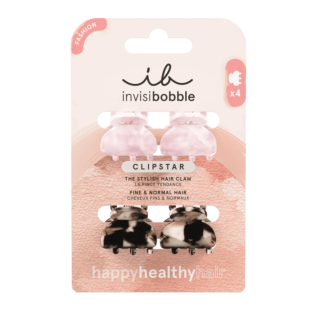 Набор маленьких заколок-крабиков для волос INVISIBOBBLE CLIPSTAR PETIT FOUR 4 шт Набор маленьких заколок-крабиков для волос INVISIBOBBLE CLIPSTAR PETIT FOUR 4 шт