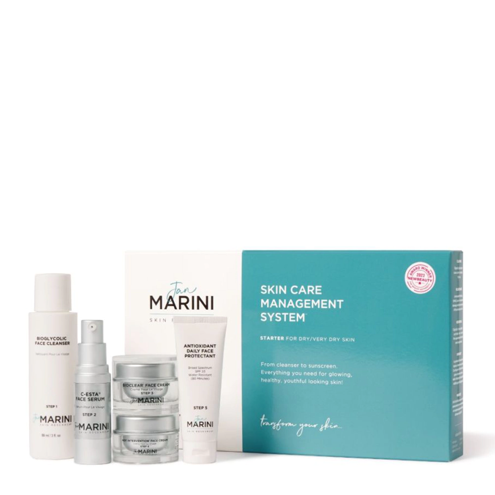 Набір мініатюр для покрокового зволоження шкіри обличчя JAN MARINI STARTER SKIN CARE MANAGEMENT SYSTEM DRY/VERY DRY Набір мініатюр для покрокового зволоження шкіри обличчя JAN MARINI STARTER SKIN CARE MANAGEMENT SYSTEM DRY/VERY DRY