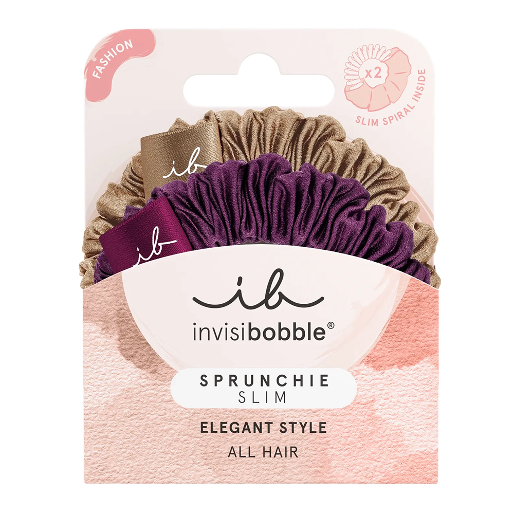 Набір гумок-браслетів для волосся в тканині INVISIBOBBLE SPRUNCHIE SLIM THE SNUGGLE IS REAL 2 шт Набір гумок-браслетів для волосся в тканині INVISIBOBBLE SPRUNCHIE SLIM THE SNUGGLE IS REAL 2 шт