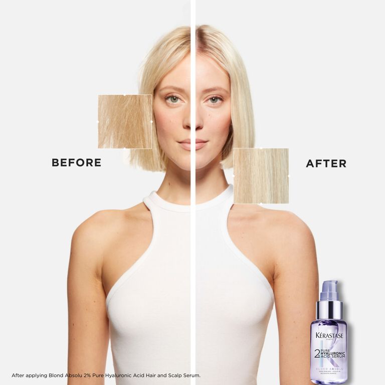 Восстанавливающая сыворотка для волос с гиалуроновой кислотой KERASTASE BLOND ABSOLU 2% PURE HYALURONIC ACID SERUM Восстанавливающая сыворотка для волос с гиалуроновой кислотой KERASTASE BLOND ABSOLU 2% PURE HYALURONIC ACID SERUM