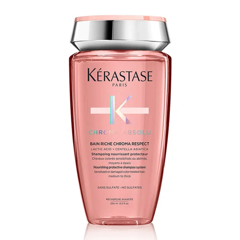 Шампунь без сульфатов для окрашенных волос средней и густоты KERASTASE CHROMA ABSOLU BAIN RICHE CHROMA RESPECT Шампунь без сульфатов для окрашенных волос средней и густоты KERASTASE CHROMA ABSOLU BAIN RICHE CHROMA RESPECT