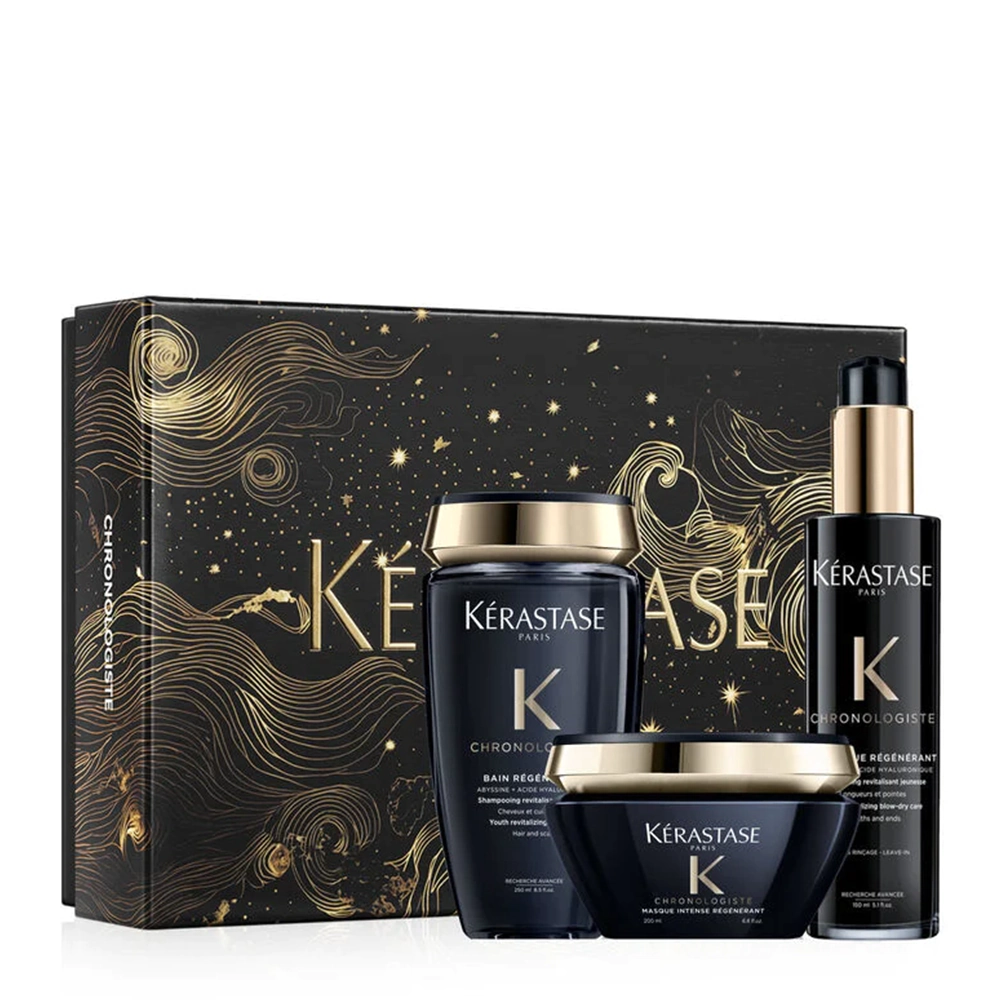 Подарочный набор косметики для восстановления волос KERASTASE CHRONOLOGISTE 2024 Подарочный набор косметики для восстановления волос KERASTASE CHRONOLOGISTE 2024