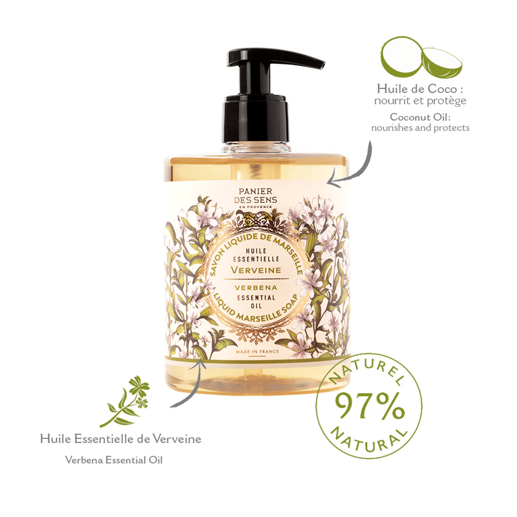 Марсельское жидкое мыло Вербена PANIER DES SENS RELAXING VERBENA LIQUID MARSEILLE SOAP Марсельское жидкое мыло Вербена PANIER DES SENS RELAXING VERBENA LIQUID MARSEILLE SOAP