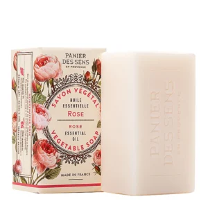 Растительное парфюмированное мыло Роза PANIER DES SENS ROSE EXTRA-GENTLE VEGETABLE SOAP