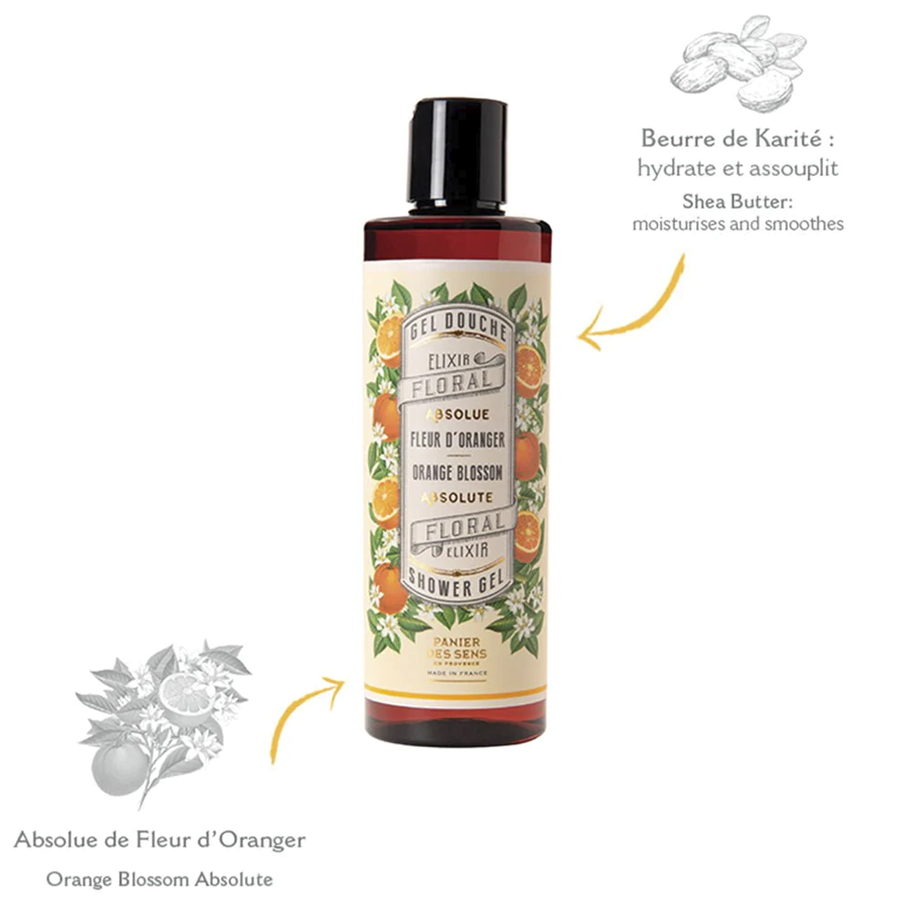 Гель для душа Цветок апельсина PANIER DES SENS SHOWER GEL ORANGE BLOSSOM Гель для душа Цветок апельсина PANIER DES SENS SHOWER GEL ORANGE BLOSSOM