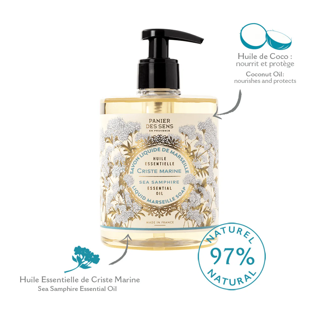 Марсельское жидкое мыло Морской сапфир PANIER DES SENS STIMULATING SEA SAMPHIRE LIQUID MARSEILLE SOAP Марсельское жидкое мыло Морской сапфир PANIER DES SENS STIMULATING SEA SAMPHIRE LIQUID MARSEILLE SOAP