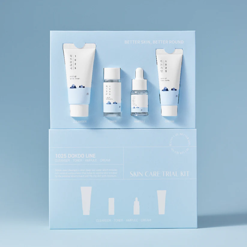 Набір мініатюр для шкіри обличчя з морською водою ROUND LAB 1025 DOKDO TRIAL KIT Набір мініатюр для шкіри обличчя з морською водою ROUND LAB 1025 DOKDO TRIAL KIT