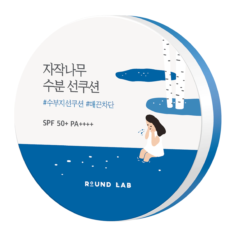Сонцезахисний кушон із березовим соком ROUND LAB BIRCH JUICE MOISTURIZING SUN CUSHION SPF 50+ PA++++ Сонцезахисний кушон із березовим соком ROUND LAB BIRCH JUICE MOISTURIZING SUN CUSHION SPF 50+ PA++++