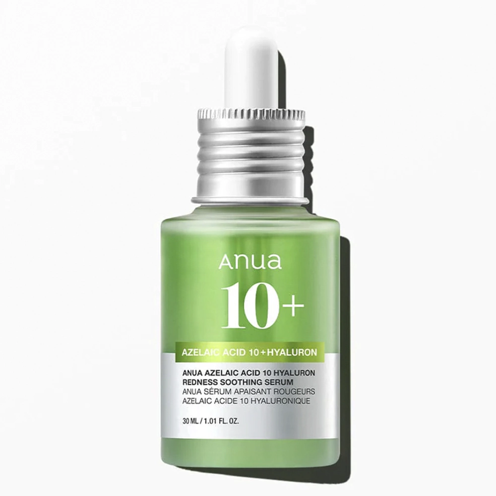 Заспокійлива сироватка для обличчя з 10% азелаїновою кислотою ANUA AZELAIC ACID 10 HYALURON REDNESS SOOTHING SERUM Заспокійлива сироватка для обличчя з 10% азелаїновою кислотою ANUA AZELAIC ACID 10 HYALURON REDNESS SOOTHING SERUM
