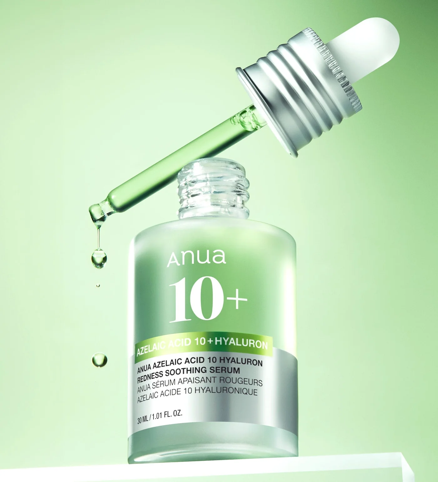 Заспокійлива сироватка для обличчя з 10% азелаїновою кислотою ANUA AZELAIC ACID 10 HYALURON REDNESS SOOTHING SERUM Заспокійлива сироватка для обличчя з 10% азелаїновою кислотою ANUA AZELAIC ACID 10 HYALURON REDNESS SOOTHING SERUM