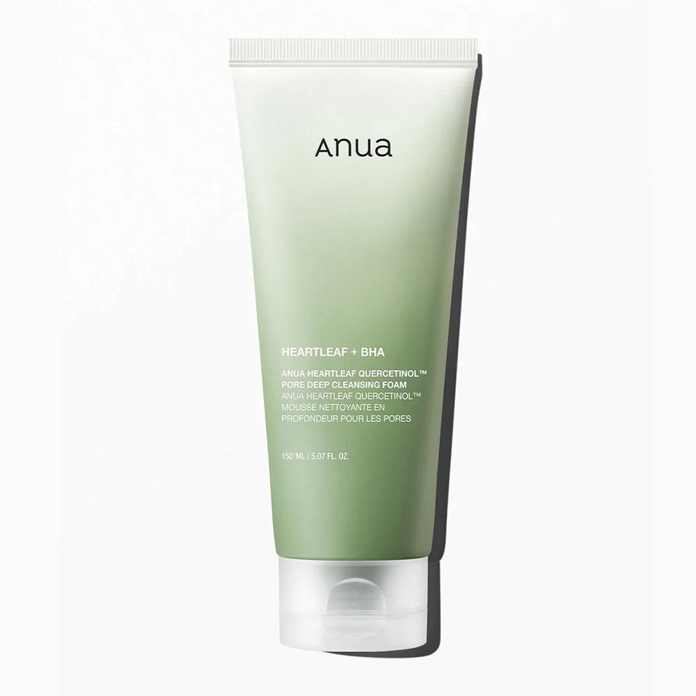 Пінка для глибокого очищення пор з хертліфом та кверцетинолом ANUA HEARTLEAF QUERCETINOL PORE DEEP CLEANSING FOAM Пінка для глибокого очищення пор з хертліфом та кверцетинолом ANUA HEARTLEAF QUERCETINOL PORE DEEP CLEANSING FOAM