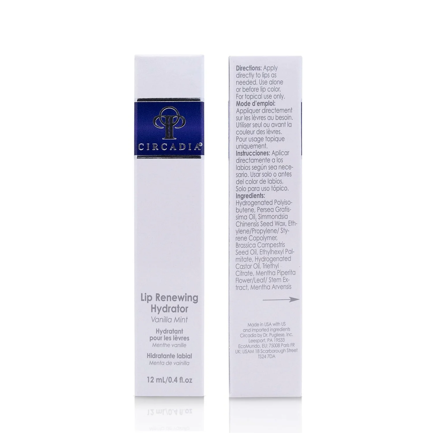 Відновлюючий зволожуючий крем-бальзам для губ CIRCADIA LIP RENEWING HYDRATOR VANILLA MINT Відновлюючий зволожуючий крем-бальзам для губ CIRCADIA LIP RENEWING HYDRATOR VANILLA MINT