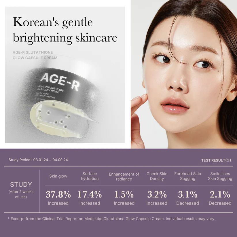 Осветляющий крем-капсулы для кожи лица MEDICUBE AGE-R GLUTATHIONE GLOW CAPSULE CREAM Осветляющий крем-капсулы для кожи лица MEDICUBE AGE-R GLUTATHIONE GLOW CAPSULE CREAM
