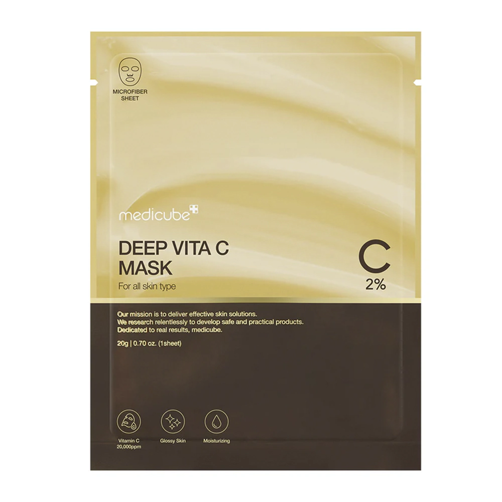 Осветляющая тканевая маска с витамином С MEDICUBE DEEP VITA C MASK Осветляющая тканевая маска с витамином С MEDICUBE DEEP VITA C MASK