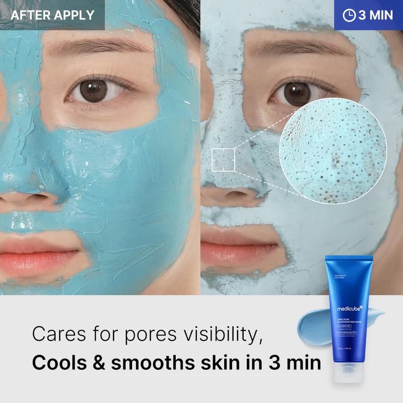 Маска для удаления чёрных точек и очищения пор лица MEDICUBE ZERO PORE BLACKHEAD MUD MASK Маска для удаления чёрных точек и очищения пор лица MEDICUBE ZERO PORE BLACKHEAD MUD MASK