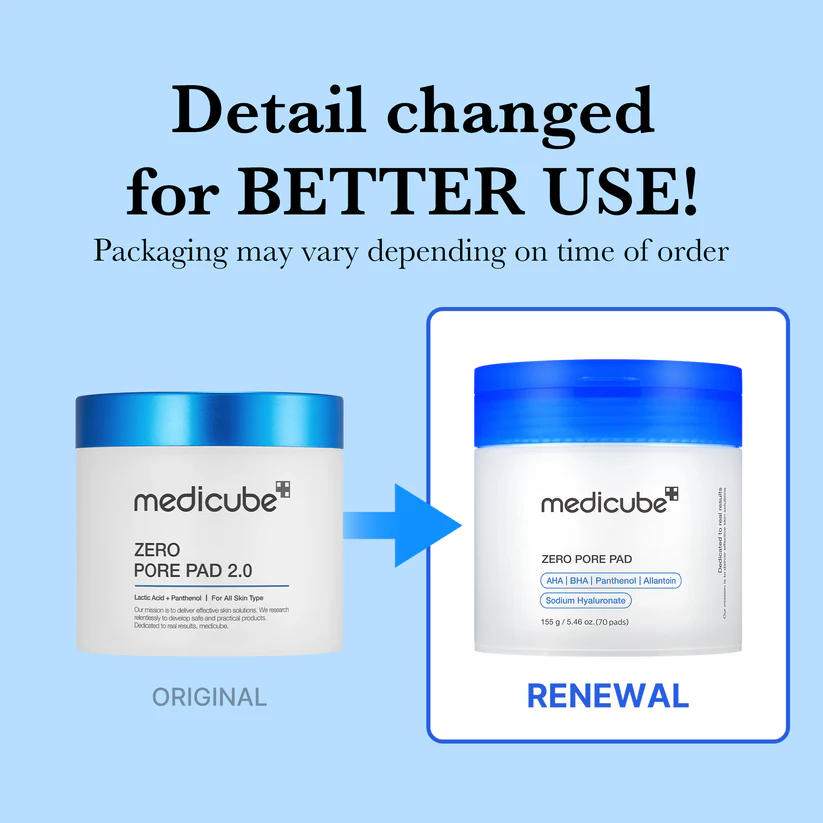 Пилинг-пады для очищения и сужения пор с AHA+BHA кислотами MEDICUBE ZERO PORE PAD 2.0 Пилинг-пады для очищения и сужения пор с AHA+BHA кислотами MEDICUBE ZERO PORE PAD 2.0