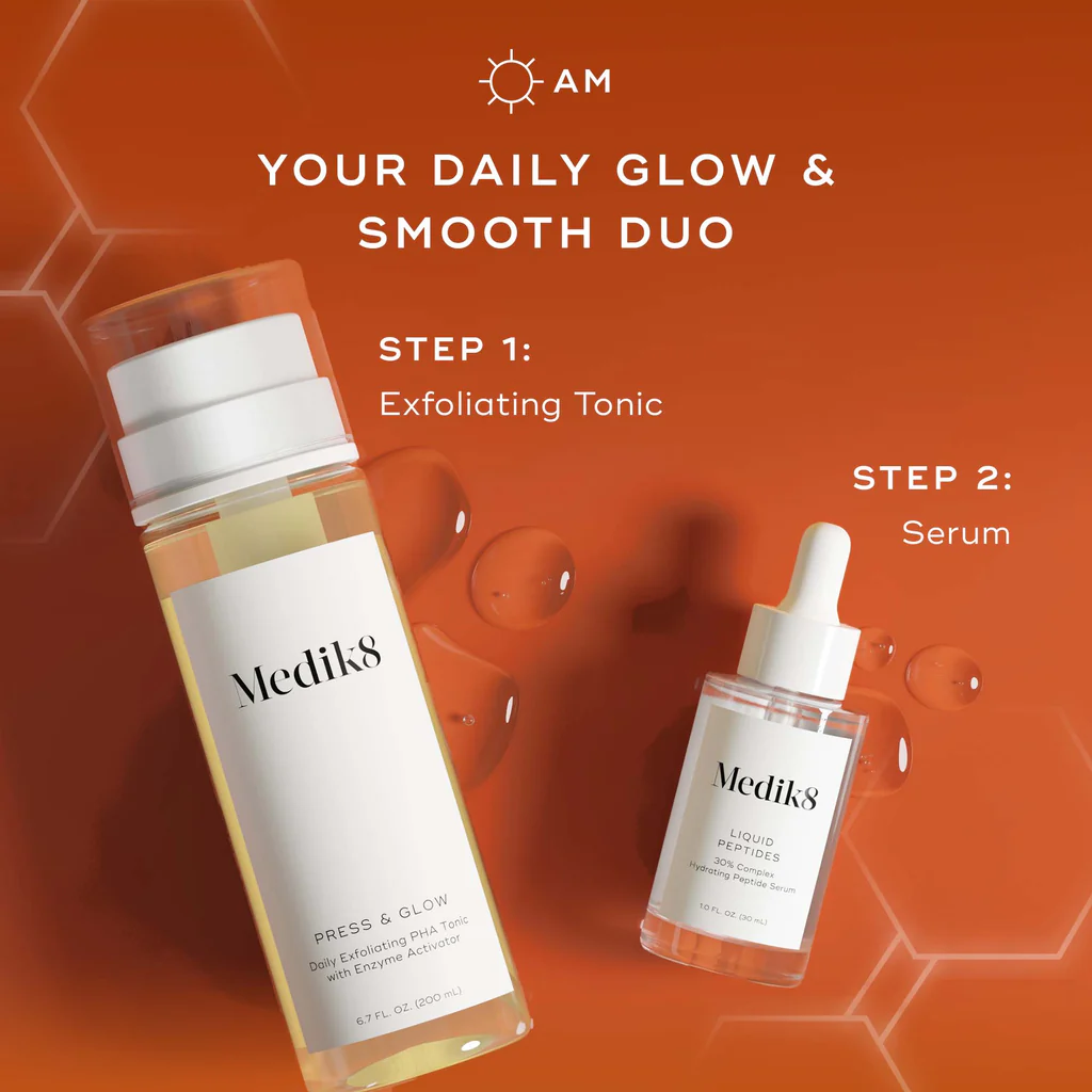 Набор из двух средств для ежедневного ухода за кожей лица MEDIK8 LUMINOUS LIFT KIT Набор из двух средств для ежедневного ухода за кожей лица MEDIK8 LUMINOUS LIFT KIT